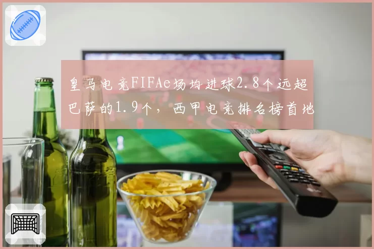 皇马电竞FIFAe场均进球2.8个远超巴萨的1.9个，西甲电竞排名榜首地位稳固